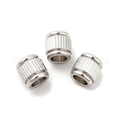 Европейские бусины из нержавеющей стали 201 STAS-M089-03P-1