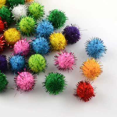 3 Color Metallic Pom Balls 