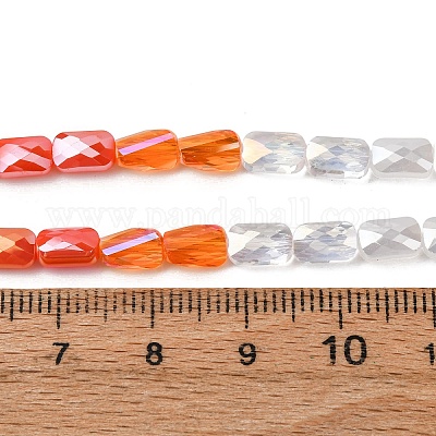 Chapelets de perles en verre électroplaqué&nbsp;EGLA-D300-05-14-1