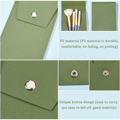 4 шт. 4-цветная переносная сумка для кистей для макияжа из искусственной кожи&nbsp;AJEW-GA0004-46-1