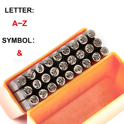 Shop SUPERFINDINGS 27PCS Alphabet Carbon Steel Stamps Leathercraft