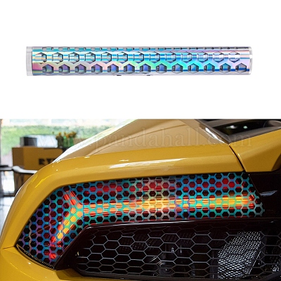 Wholesale Car Rear Tail Light Honeycomb Gaphic Stickers Vinyl