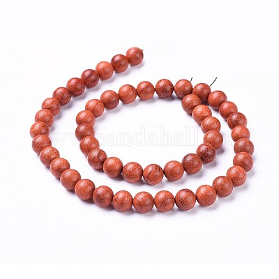 Натуральное дерево бисер нитей&nbsp;WOOD-F008-01-C-1