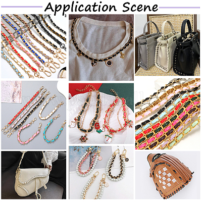 10м складной шнур из блестящей искусственной кожи&nbsp;OCOR-GF0004-11E-1