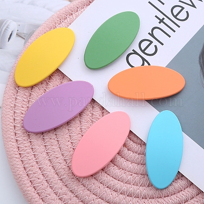 Матовые пластиковые заколки для волос&nbsp;OHAR-PW0001-454-1