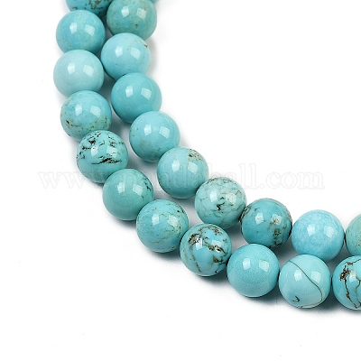 Бусины из натурального магнезита&nbsp;G-K244-02-8mm-01-1