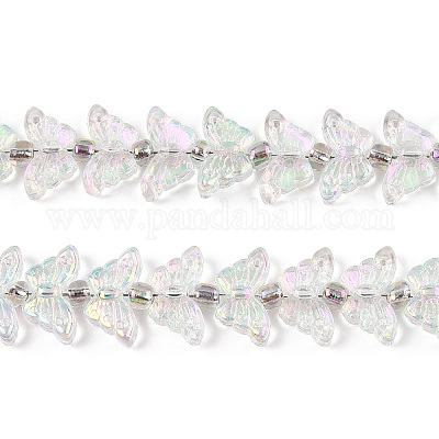 Стеклянные бусины с гальваническим покрытием &nbsp;EGLA-N012-04P-1