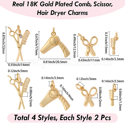 8шт 4 стиля латунные подвески&nbsp;KK-BBC0023-02A-1