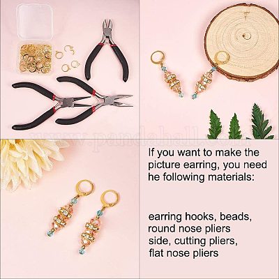 50pcs 304 Stainless Steel Hoop Earring Findings Round Beading Hoop Earring  Rings Stainless Steel Color Earring Ring for DIY and Jewelry Making Hole