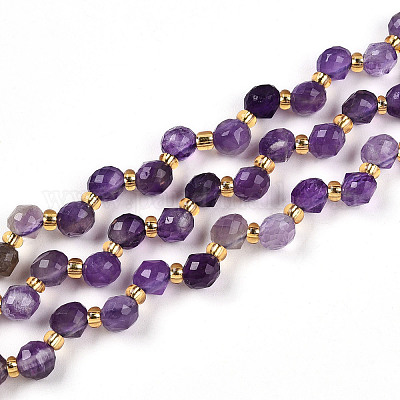 Natürlichen Amethyst Perlen Stränge&nbsp;G-T141-48-1