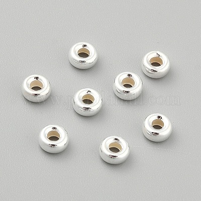 S925 бусины из стерлингового серебра&nbsp;STER-WH0019-34B-1