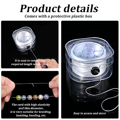 1 рулон кристально чистой эластичной нити&nbsp;EW-PA0001-02C-1