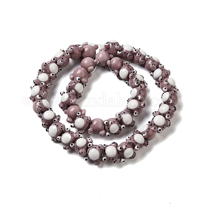 Бусы лэмпворк ручной работы LAMP-Z010-02F-1