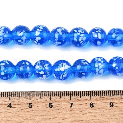 Бусы лэмпворк ручной работы&nbsp;LAMP-H071-01C-10-1