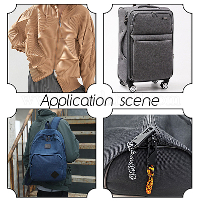 40 шт. 2-х цветные съемные литые бегунки-молнии&nbsp;FIND-AR0006-55-1