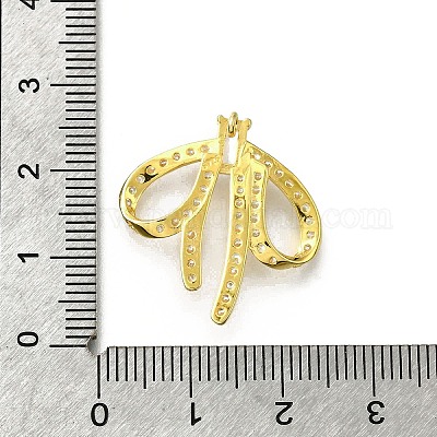 925 подвеска из стерлингового серебра с прозрачными кубическими цирконами STER-P067-04G-1