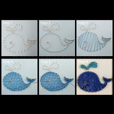 Walmuster DIY String Arts Kit Set&nbsp;DIY-F070-03-1