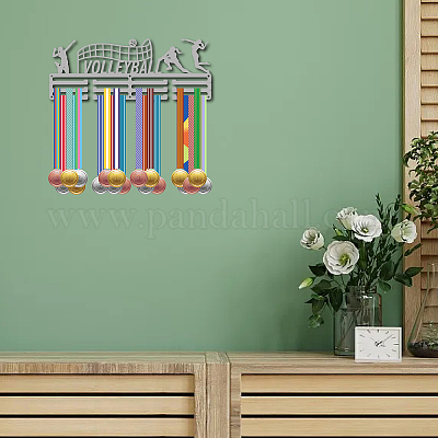 Support de mur d'affichage de support de cintre de médaille de fer de mode&nbsp;ODIS-WH0023-078-1