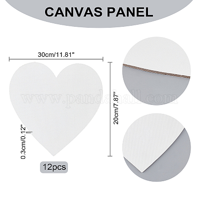 Wholesale PandaHall Elite 12 pcs 72x72MM Mini Canvas Panels for Painting  Drawing Craft 