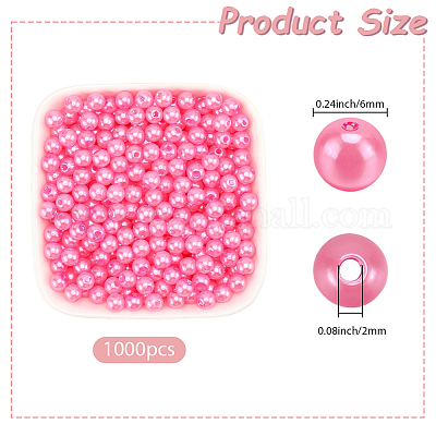 Абс пластмасса имитация жемчужина круглые бусины&nbsp;SACR-SP0001-31B-01-1