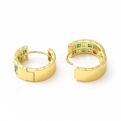 Латунная серьга с реечным покрытием для женщин EJEW-H093-02A-G-1