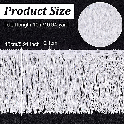 10 м полиэстеровой бахромы&nbsp;DIY-OC0011-45-1