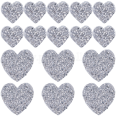 20 шт. 2 стиля блестящих смоляных стразов горячей фиксации&nbsp;DIY-CY0002-36B-1