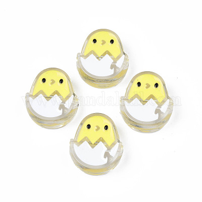 Прозрачные акриловые бусины&nbsp;ACRC-S039-07G-1