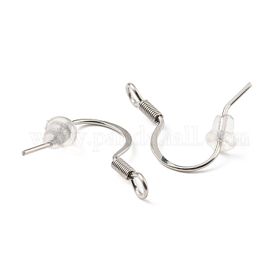 French Earwire Ball & Coil Stainless Steel 