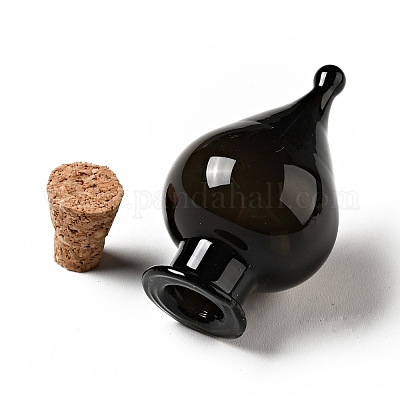 Орнамент из стеклянных пробковых бутылок AJEW-A039-01I-1