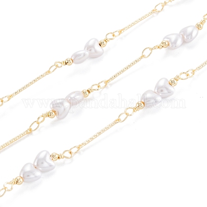 3.28 Fuß handgefertigte Perlenketten aus Acrylimitat X-CHC-M021-07LG-1