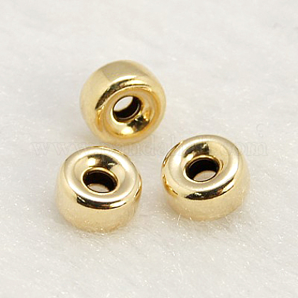 Distanziatore In Ottone A Sfera Da 6mm Color Oro - 10 Pz