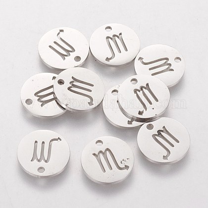 304 Stainless Steel Charms STAS-Q201-T095-8-1