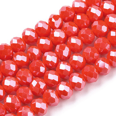 Chapelets de perles en verre électroplaqué X-EGLA-A034-P10mm-A10-1