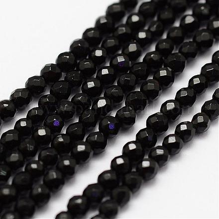 Brins de perles d'onyx noir naturel G-K183-02-1