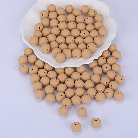 Perles focales rondes en silicone SI-JX0046A-11-1