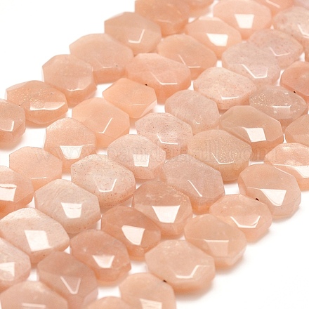 Chapelets de perles de sunstone naturelle naturelles G-F479-13-1