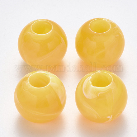 Perles en acrylique grand trou OACR-R074-03B-05-1