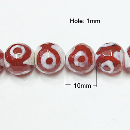 Natural Agate Beads Strands G-G044-10mm-1-1