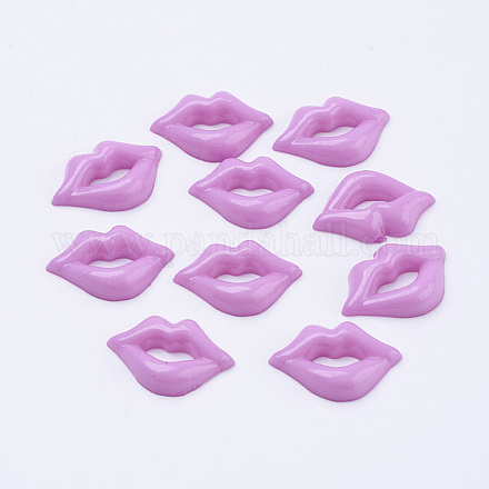 Acrylic Lip Shaped Cabochons BUTT-E024-A-02-1