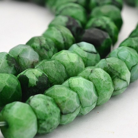 Dyed Gemstone Crazy Agate Beads Strands G-J275-05-5x8mm-1