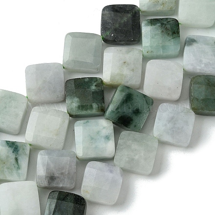 Brins de perles de jadéite du myanmar naturel G-A092-D01-02-1