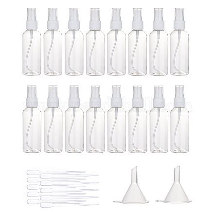 80 ml transparente Parfüm-Sprühflaschensets aus Kunststoff für Haustiere MRMJ-BC0001-57-1