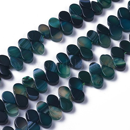 Dyed Natural Agate Beads Strands G-F595-A12-1