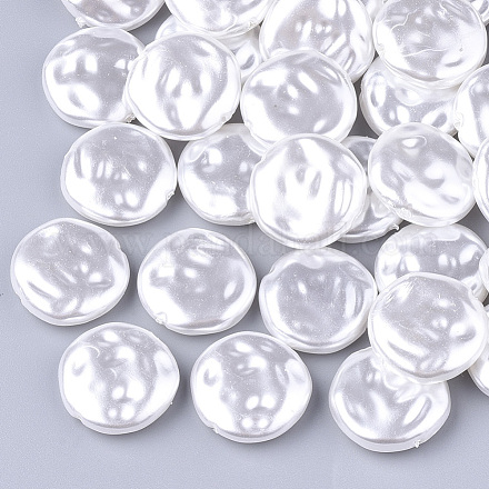 Perles d'imitation en plastique ABS écologiques OACR-T012-14D-1