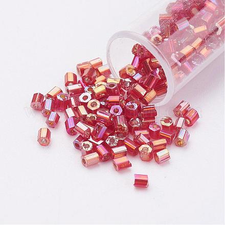 Perlas de vidrio de taladro redondo de dos-agujeros 11/0 SEED-G006-2mm-637-1