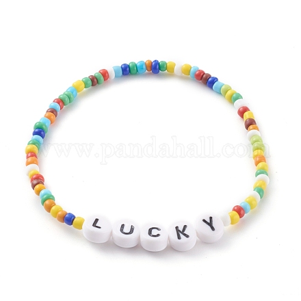 Glass Seed Beads Stretch Bracelets BJEW-JB06120-03-1