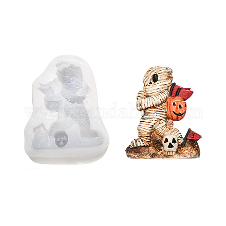 Stampi in silicone per alimenti fai da te mini mummia di halloween DIY-G054-C01-1