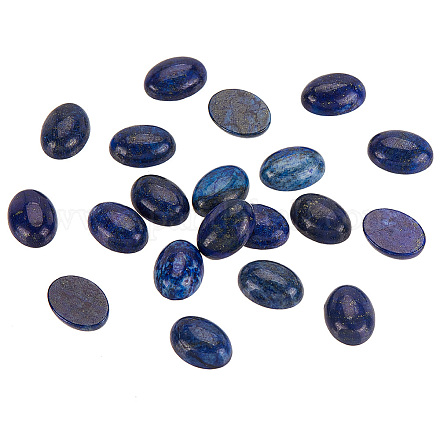 Cabochons à dos plat en lapis-lazuli naturel pandahall elite G-PH0002-22B-1