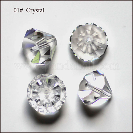 Abalorios de cristal austriaco de imitación SWAR-F075-10mm-01-1